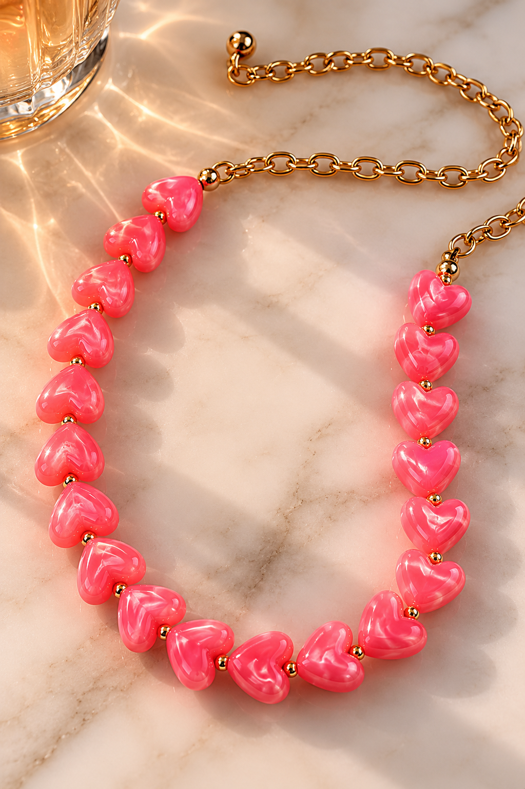 Herzkette “Wally” Soft Pink