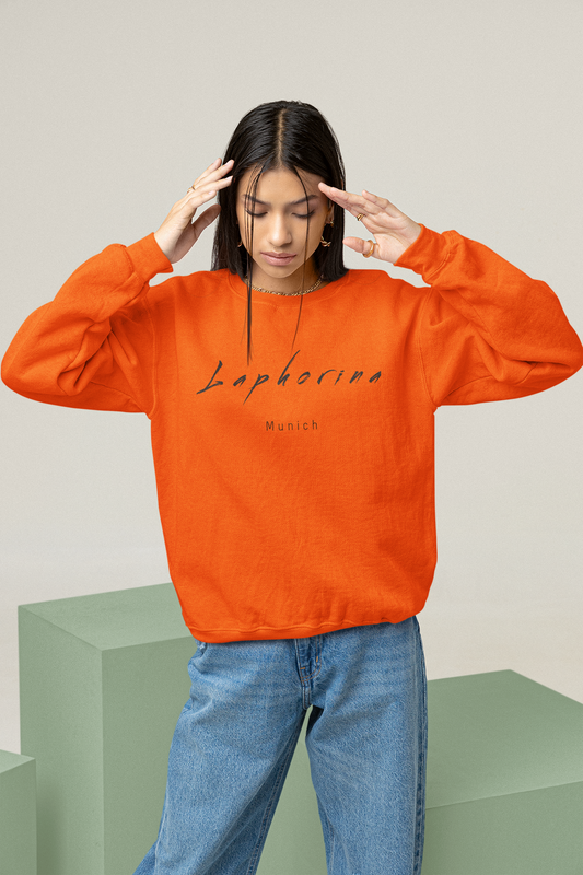 Damen Sweater Orange